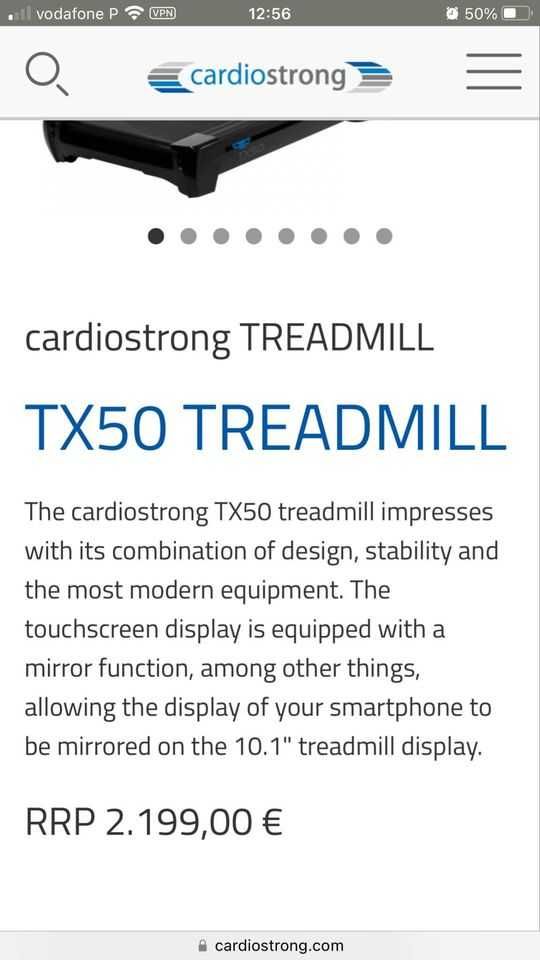 Passadeira Profissional Cardiostrong TX-50