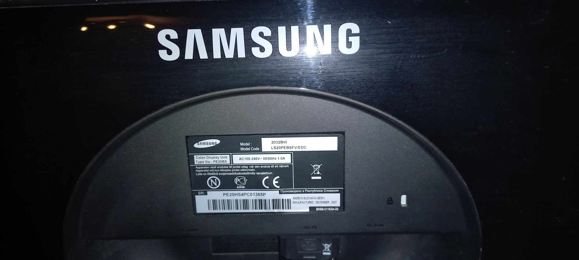 Monitor Samsung 2032bw