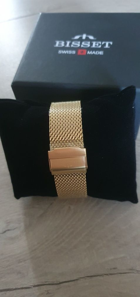 Zegarek bisset bsce61 zloty meski unisex