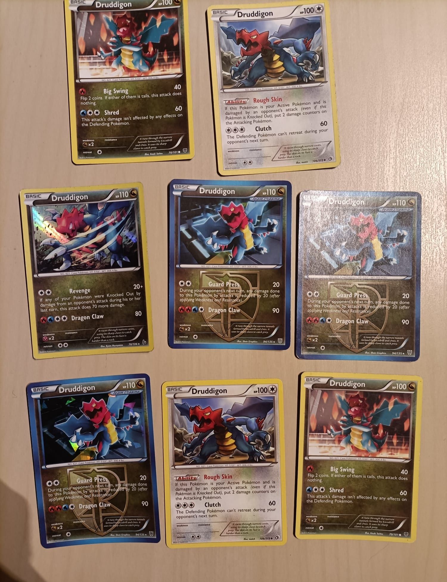 Cartas Pokémon - Raras e incomuns