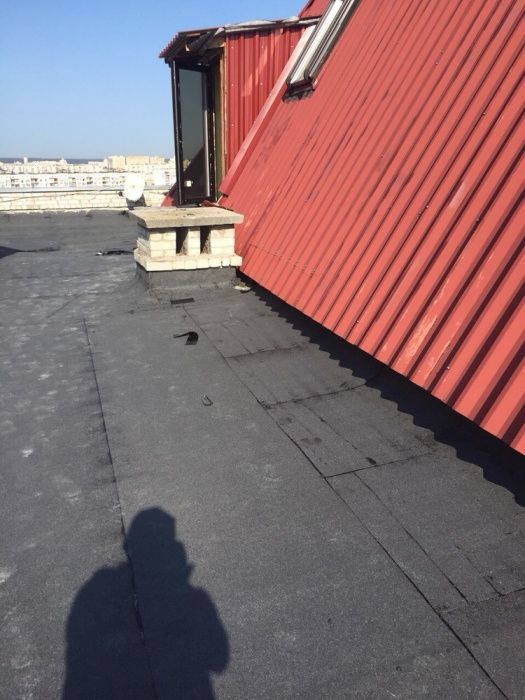 Ремонт крыши.Кровля рубероидом