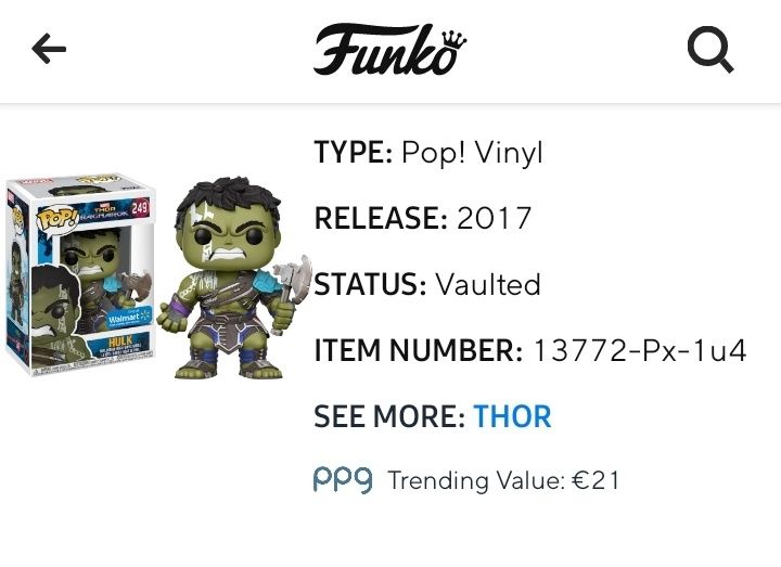 Hulk (Special Edition) - Funko pop Thor Ragnarok