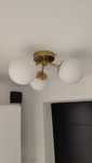 Lampa sufitowa złota