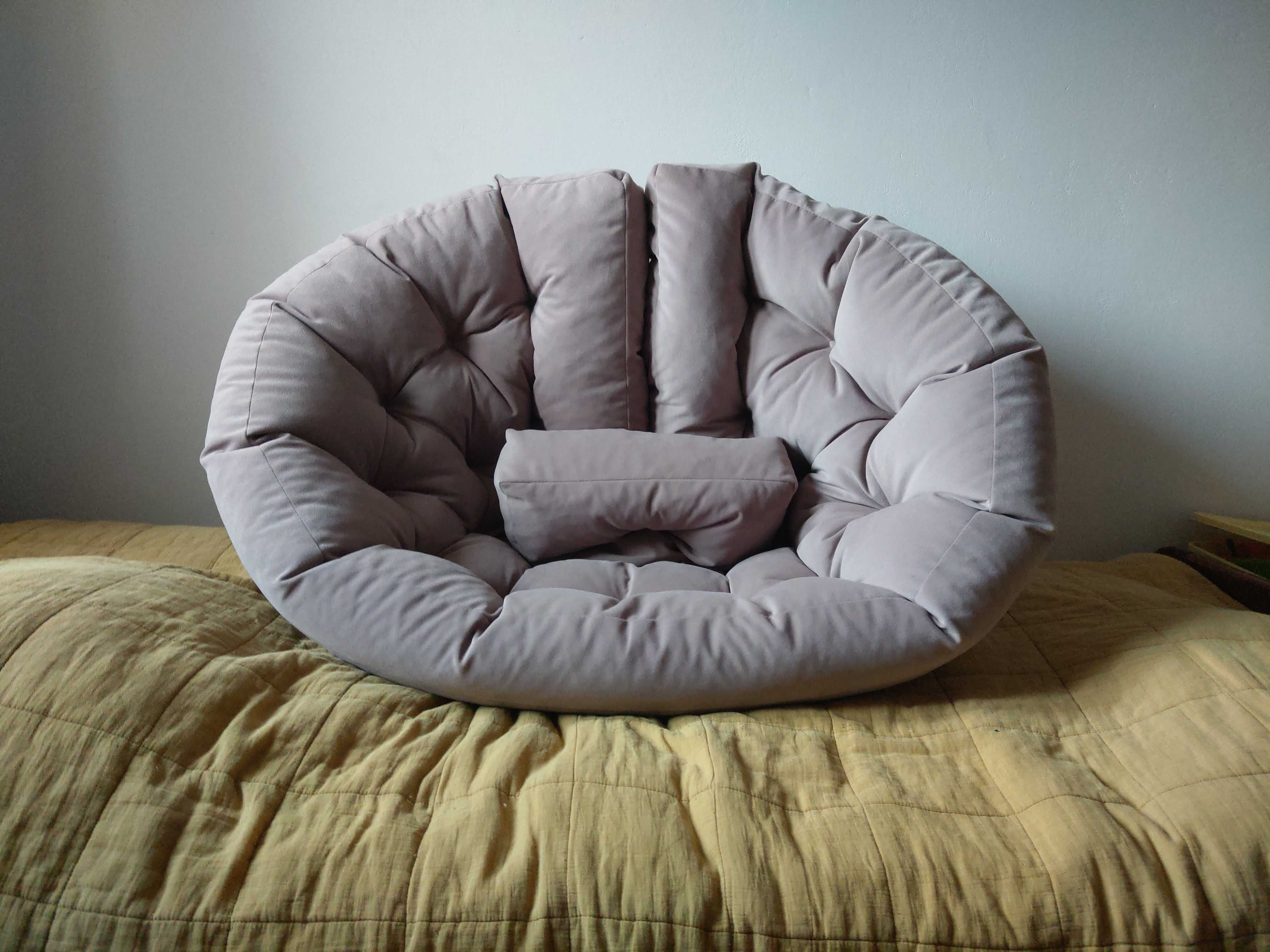 Futon Fotel kokon jak Karup Design Bonami siedzisko Dusty Lilac
