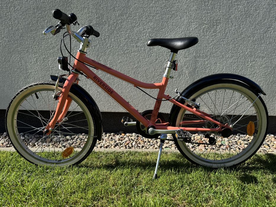 Rower trekkingowy dziecięcy Btwin Riverside 500 20” kolor koralowy
