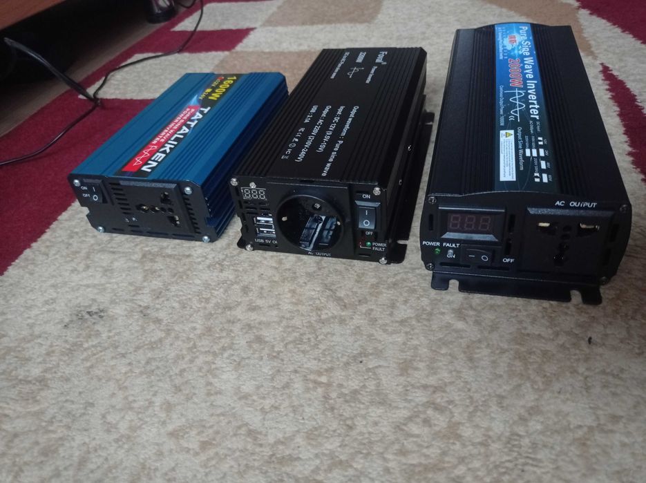 Інвертор Чистий синус TATALIKEN  1600W з 12V на 220V Foval