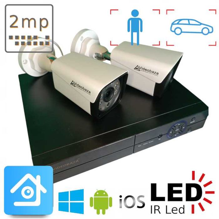 Камера видеонаблюдение комплект камер відеоспостереження установка