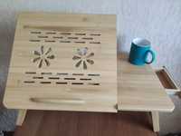 Столик из бамбука для ноутбука
