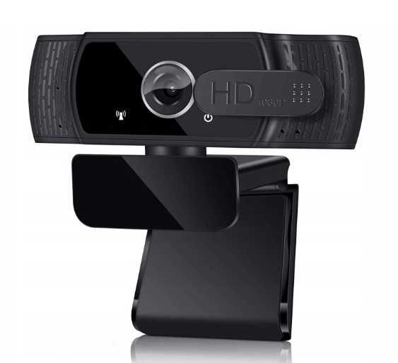 EYONME W6 Full HD 1080P kamera do laptopa z mikrofonem czarna kamera