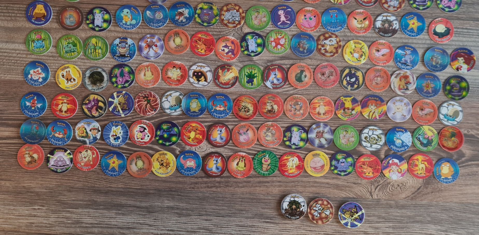 Pokemon tazo + 3 zapery