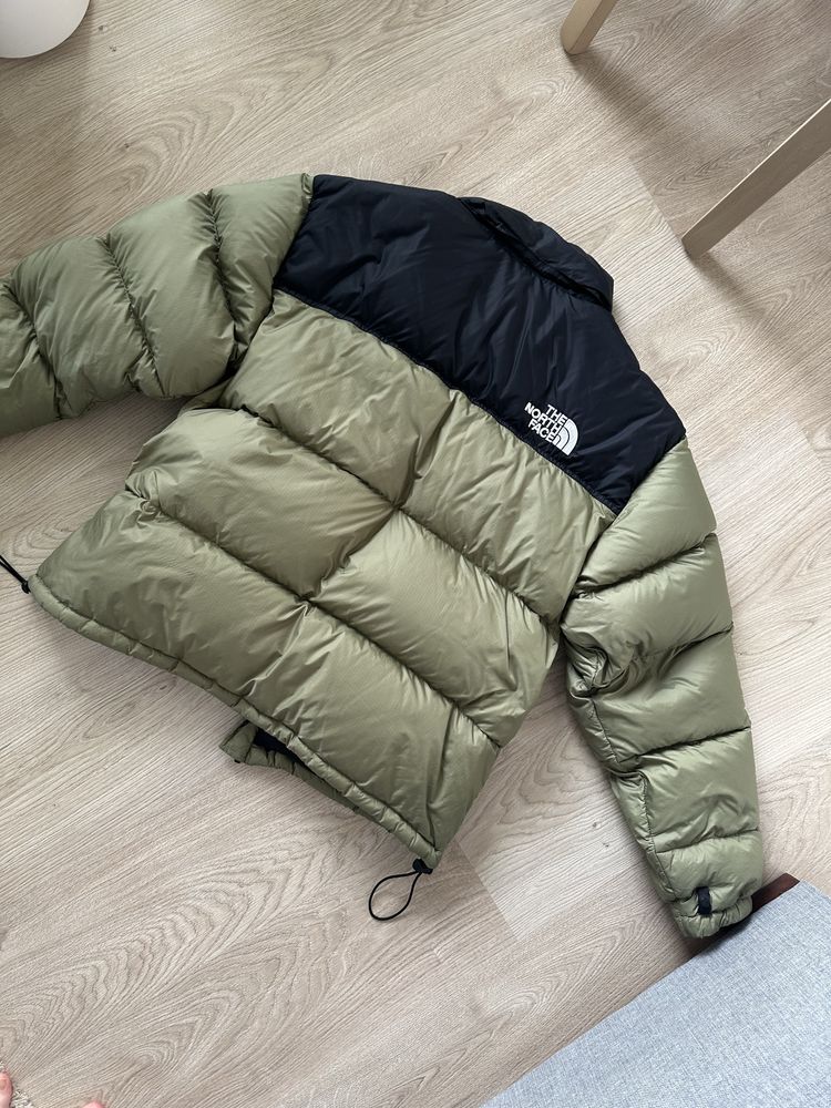 Męska kurtka The North Face nuptse 700 khaki green zielona czarna