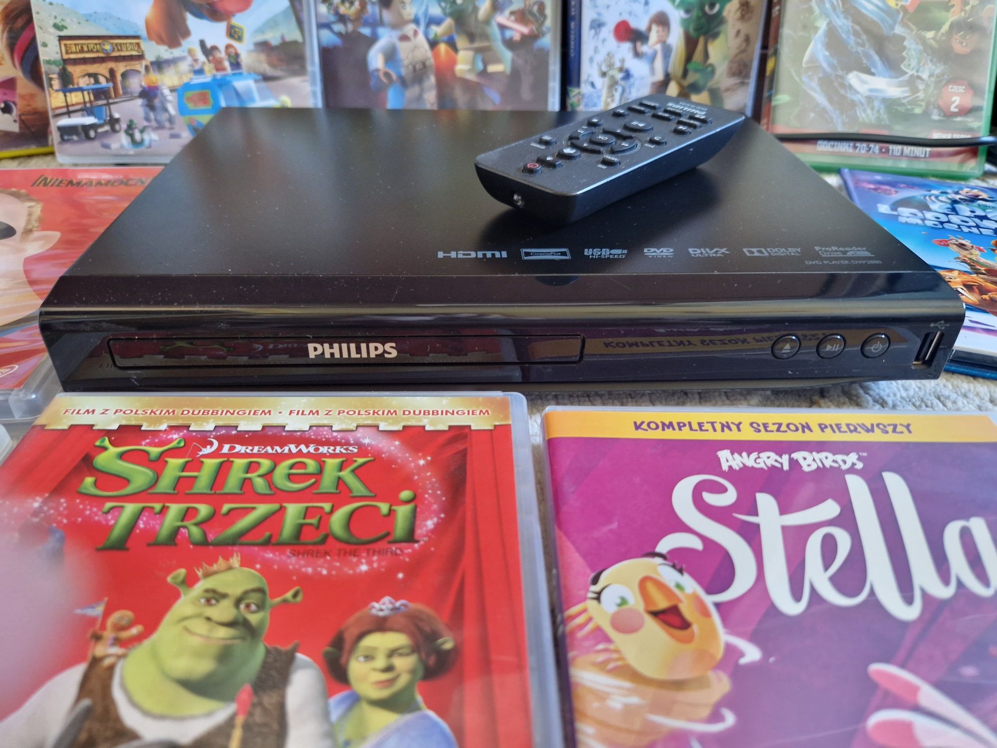 Odtwarzacz filmów DVD + 15 bajek dla dzieci LEGO STAR WARS SCOOBY-DOO