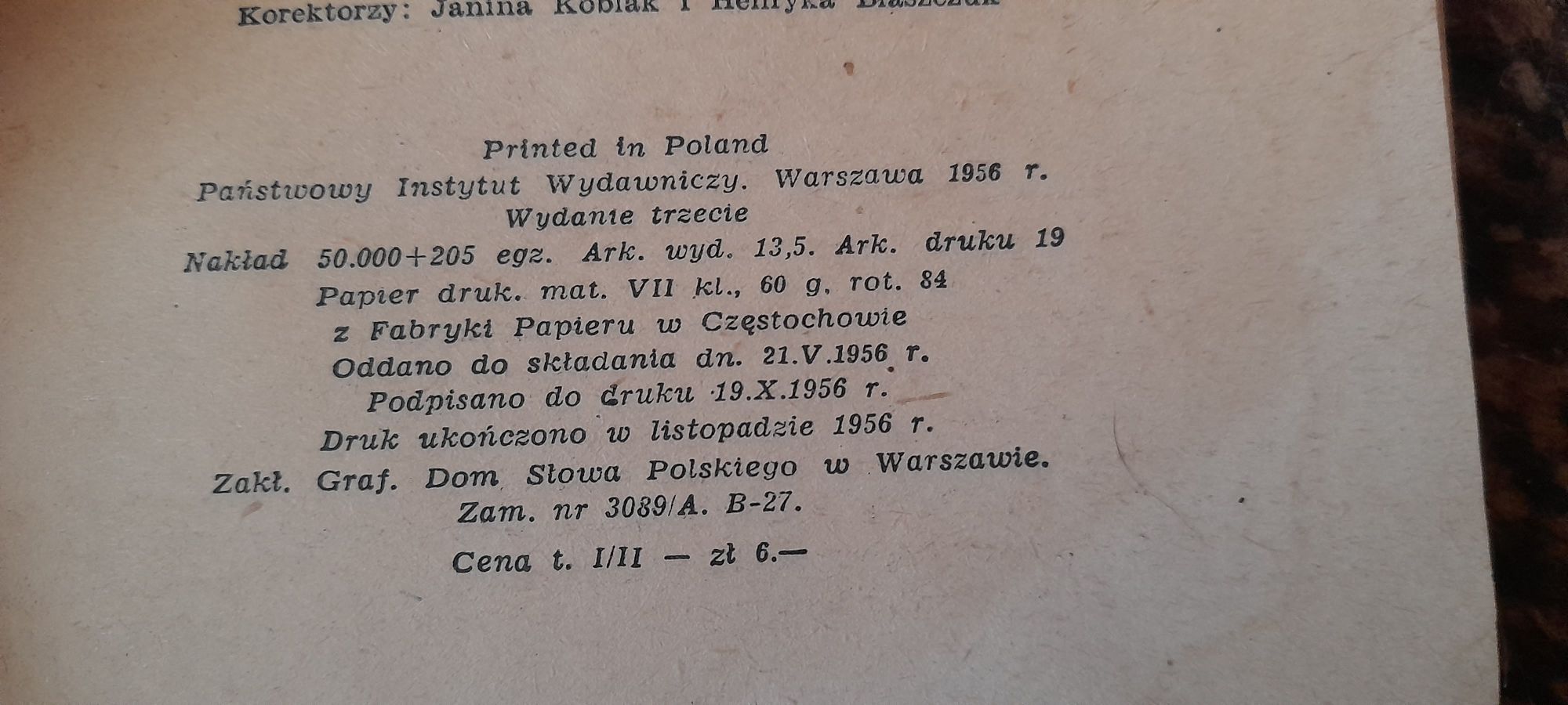 Pustelnia parmeńska tom II - Stendhal wyd III 1956 !!!