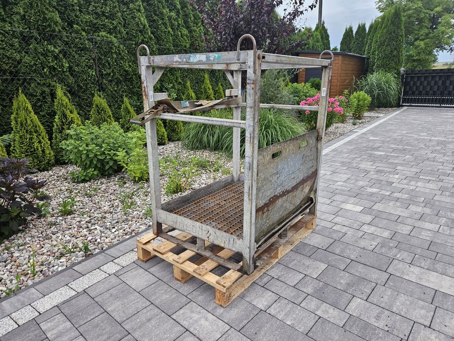 Kosz paleta transportowa do butli wózek widłowy