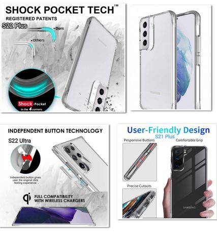 Capa Anti-Xock Samsung S21 Plus / S22 / S22 Plus / S22 Ultra / A33 5G