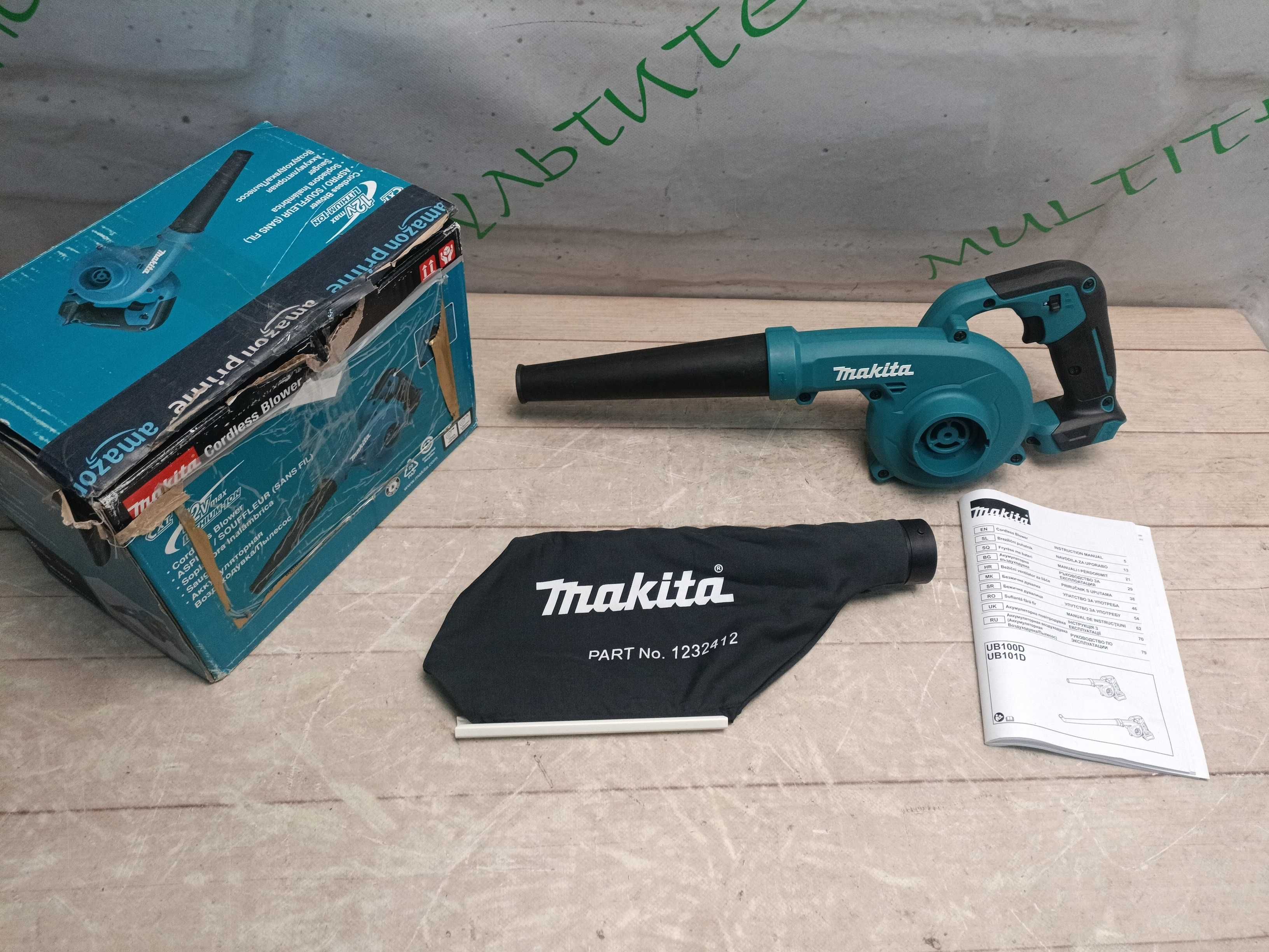 Makita UB100D акумуляторна повітродувка CXT 12V 270 км/г Без АКБ і ЗП