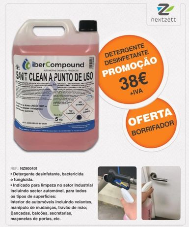 Detergente Desinfectante 5L + Oferta Borrifador