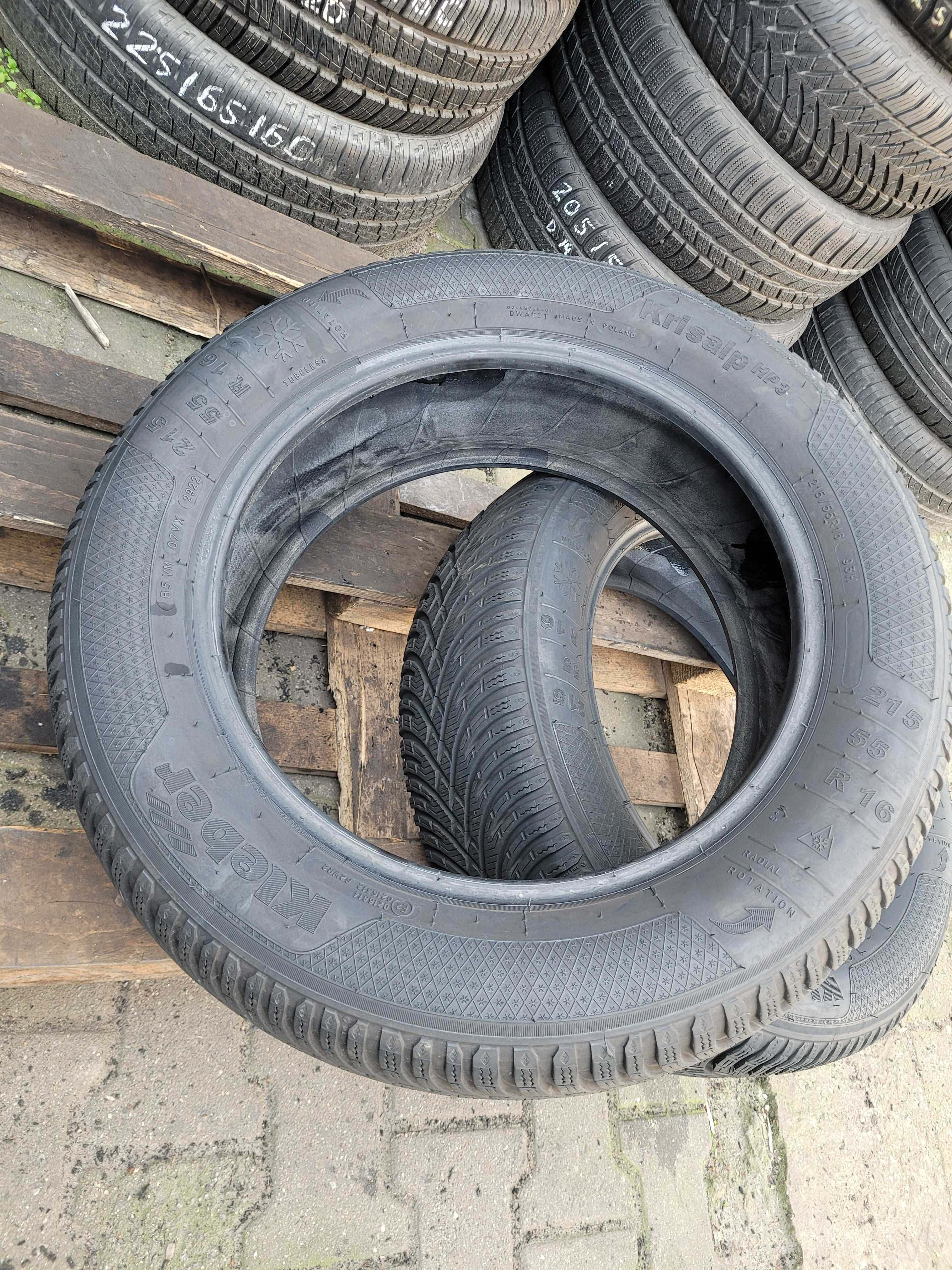 Opony Zimowe 215/55R16 Kleber Krisalp HP3 2sztuki Montaż