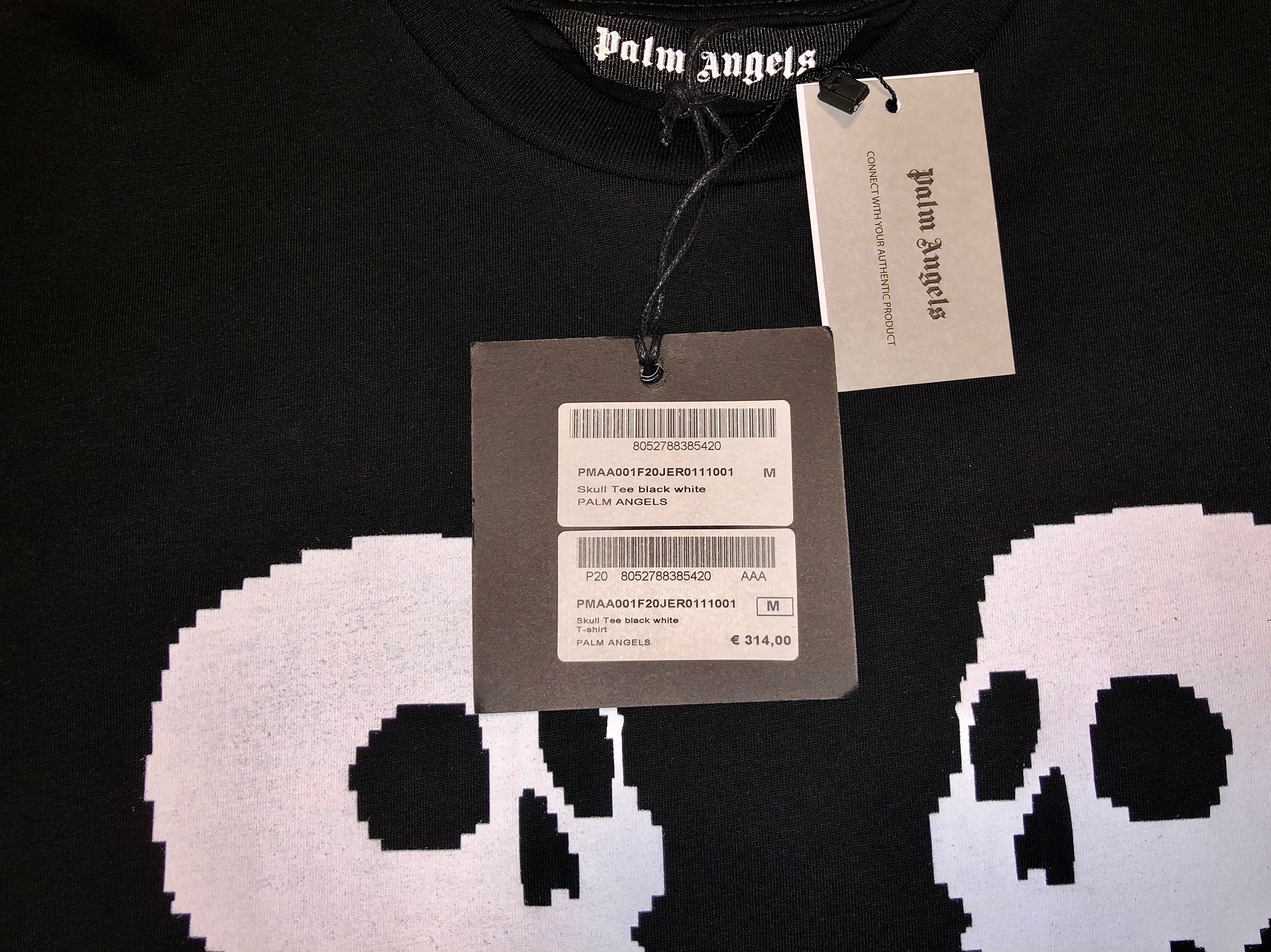 Футболка palm angels skull logo новая бирки оригинальная упаковка