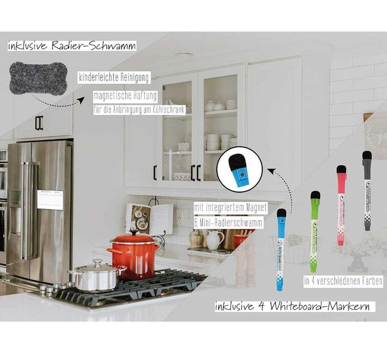 magnetyczny planer tygodniowy plan lekcji nowy