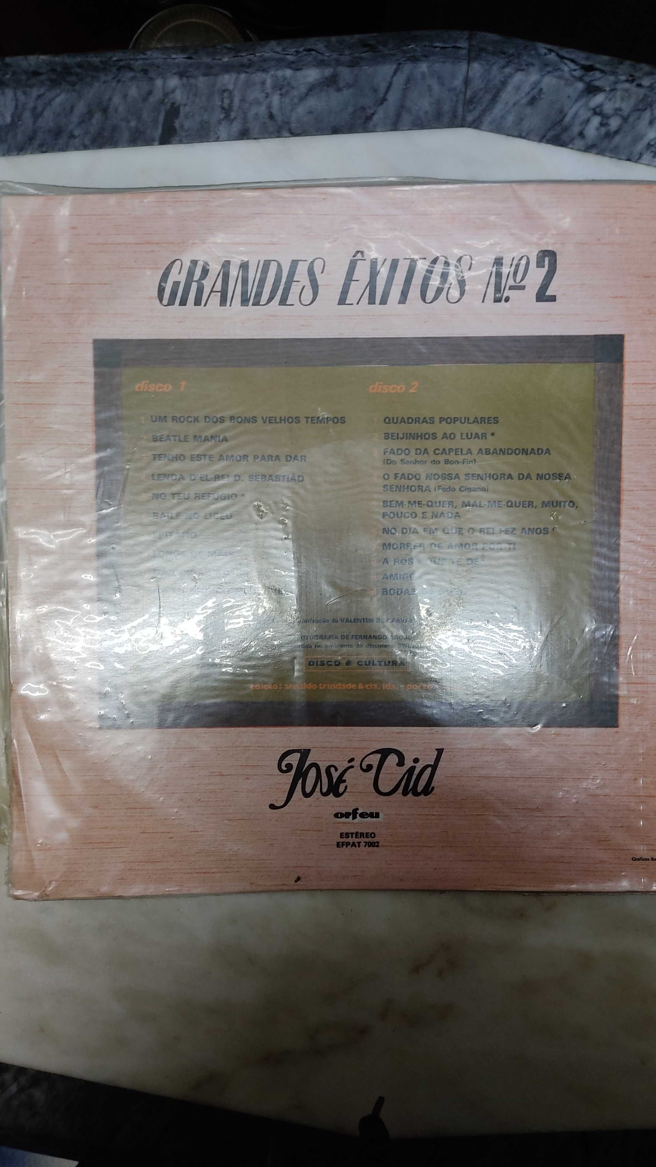 LP Vinil José Cid Volume 2  - 33  Rotações