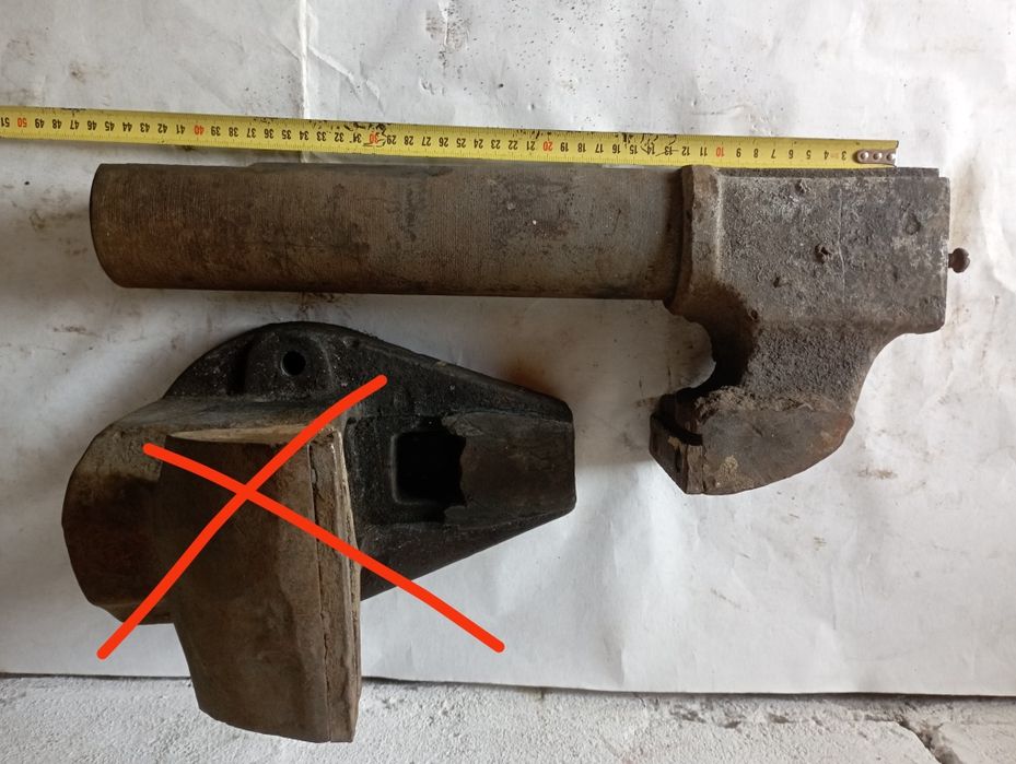 Тиски,лещата 125 мм по частинах,некомплект