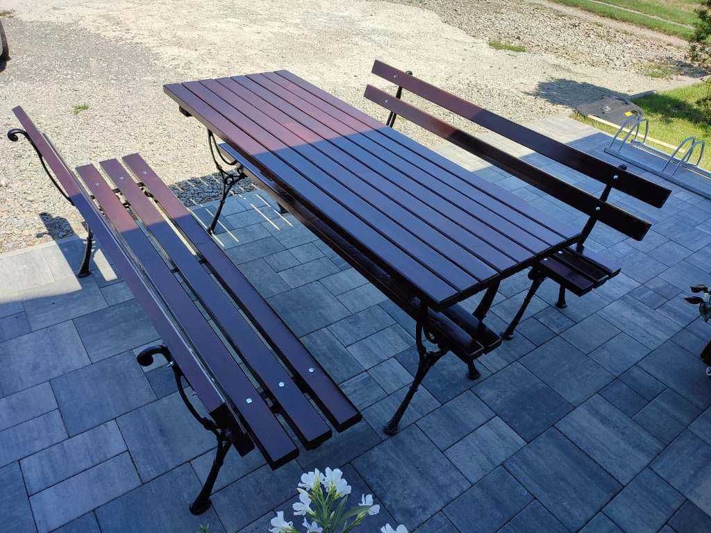 komplet ogrodowy meble ogrodowe ławka stół zestaw do ogrodu na taras