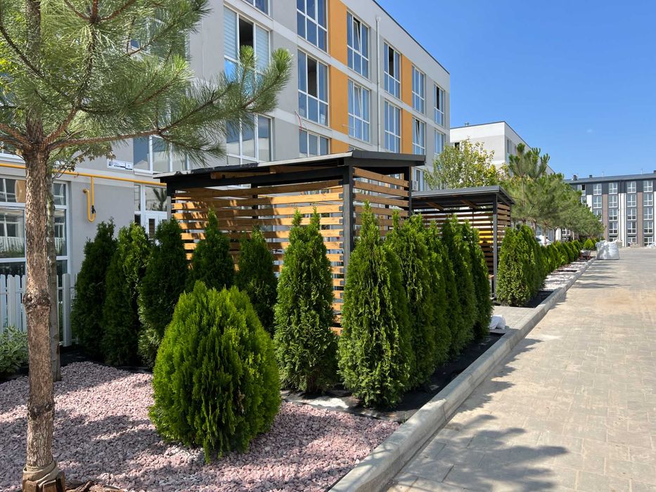 1-кімнатна квартира 31,58 м² з кухнею-вітальнею у зданому будинку.