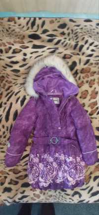 Зимове пальто для дівчинки LENNE Stella фіолетового кольору (140 см)
