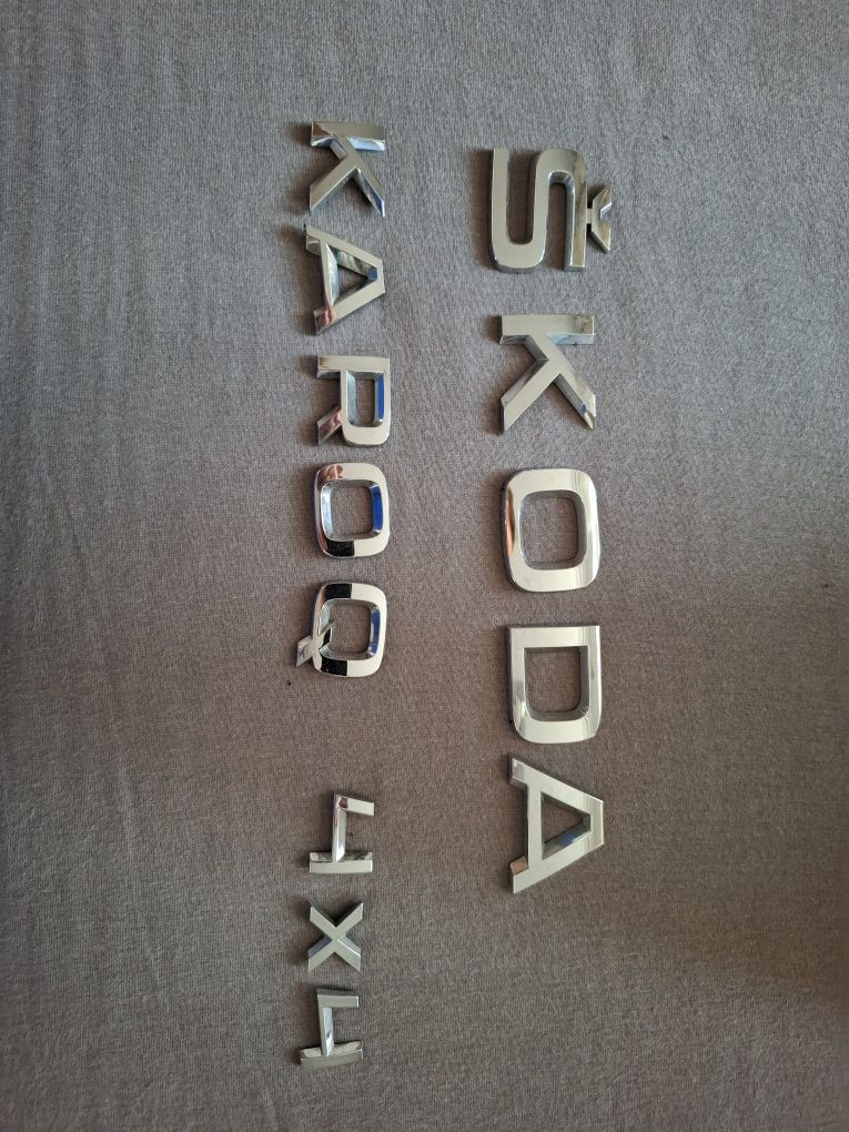 Emblematy Skoda Octavia III 90 mm oraz Skoda Karoq ryginał!!