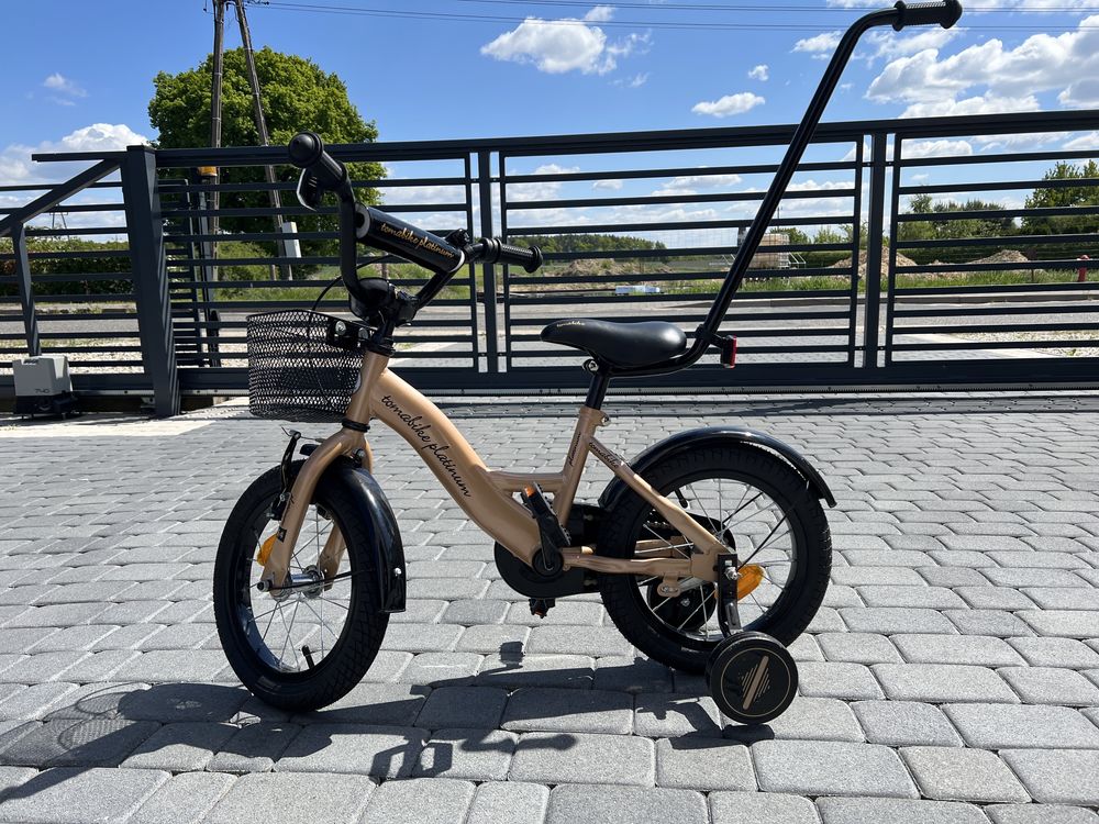 Rower dziecięcy tomabike platinum 14” złoty