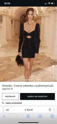 Czarna sukienka lou Amanda