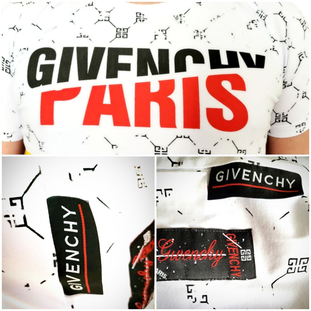 Koszulka T-Shirt Givenchy Paris  z nadrukiem