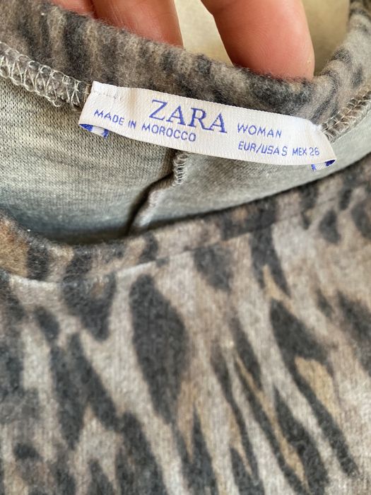 Sukienka Zara panterka falbanka