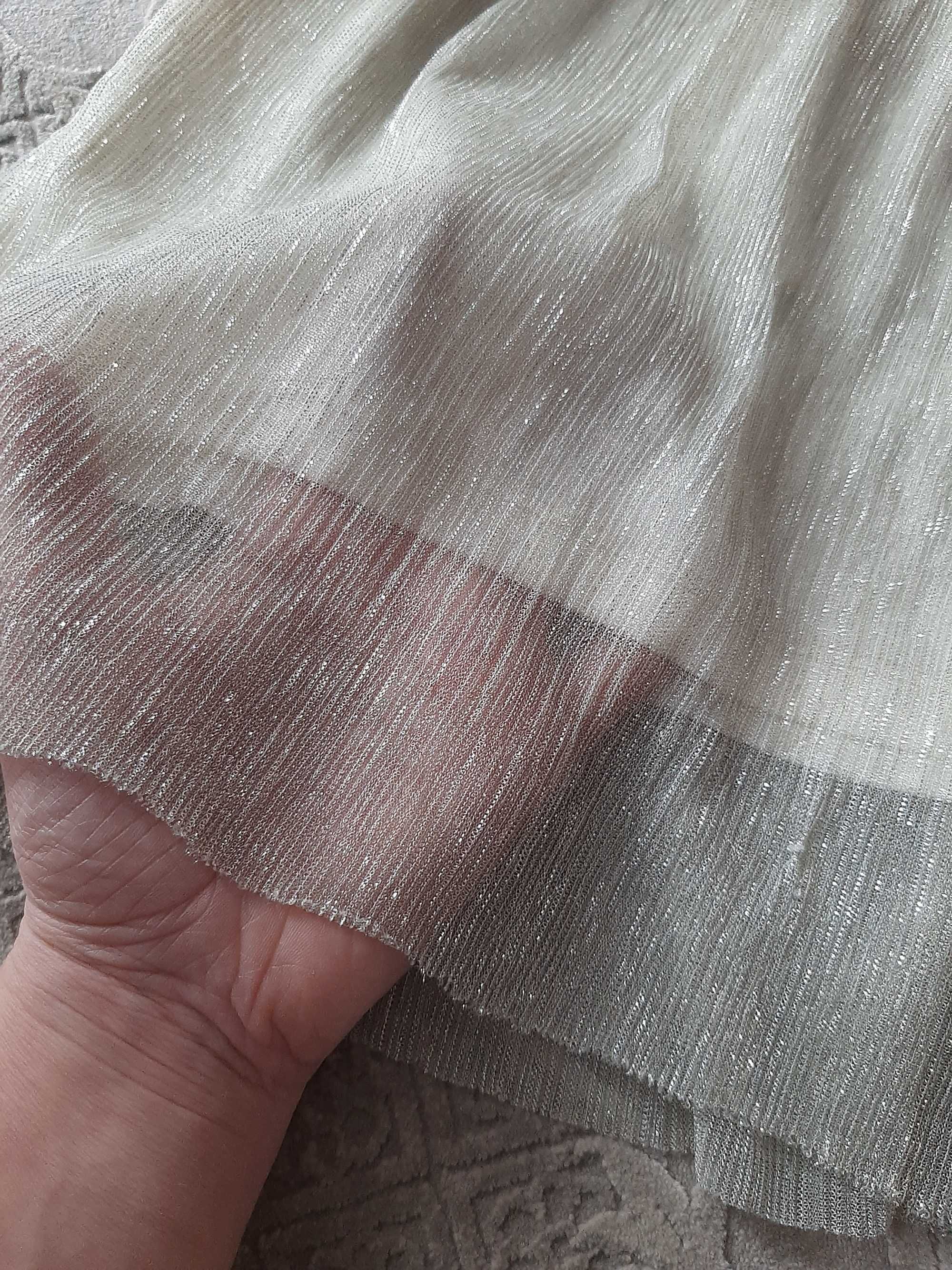 Złota sukienka na imprezę wieczór panieński luźna na lato
