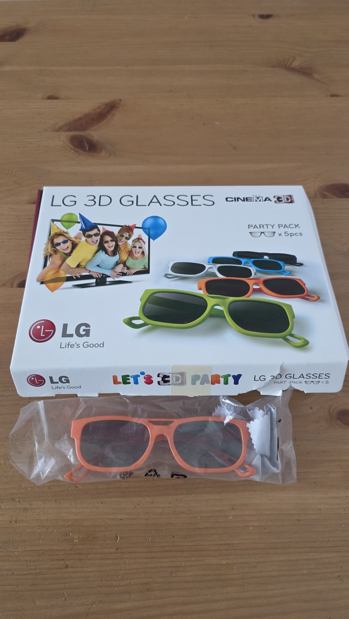 Okulary 3d lg zestaw nowe u sztuk