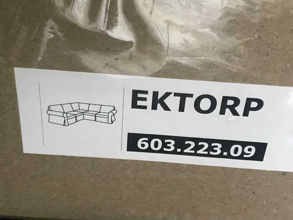 4os. (2+2) EKTORP Nordvalla. Nowy pokrowiec na narożnik ciemnoszary