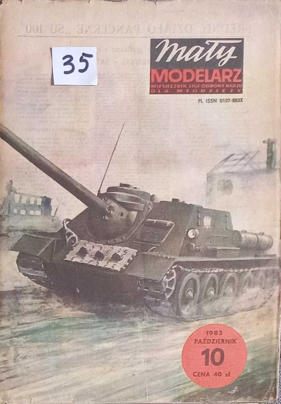 Mały Modelarz 10/1983 Średnie działo pancerne SU-100