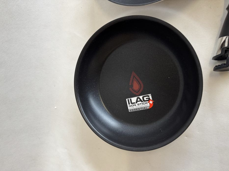 Bergner zestaw patelnia patelnia 24 cm 26 cm indukcja odpinana rączka