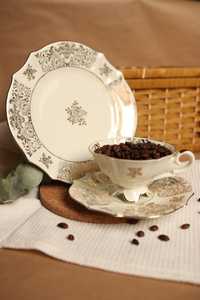 Zestaw śniadaniowy filiżanka Bavaria Alka porcelana