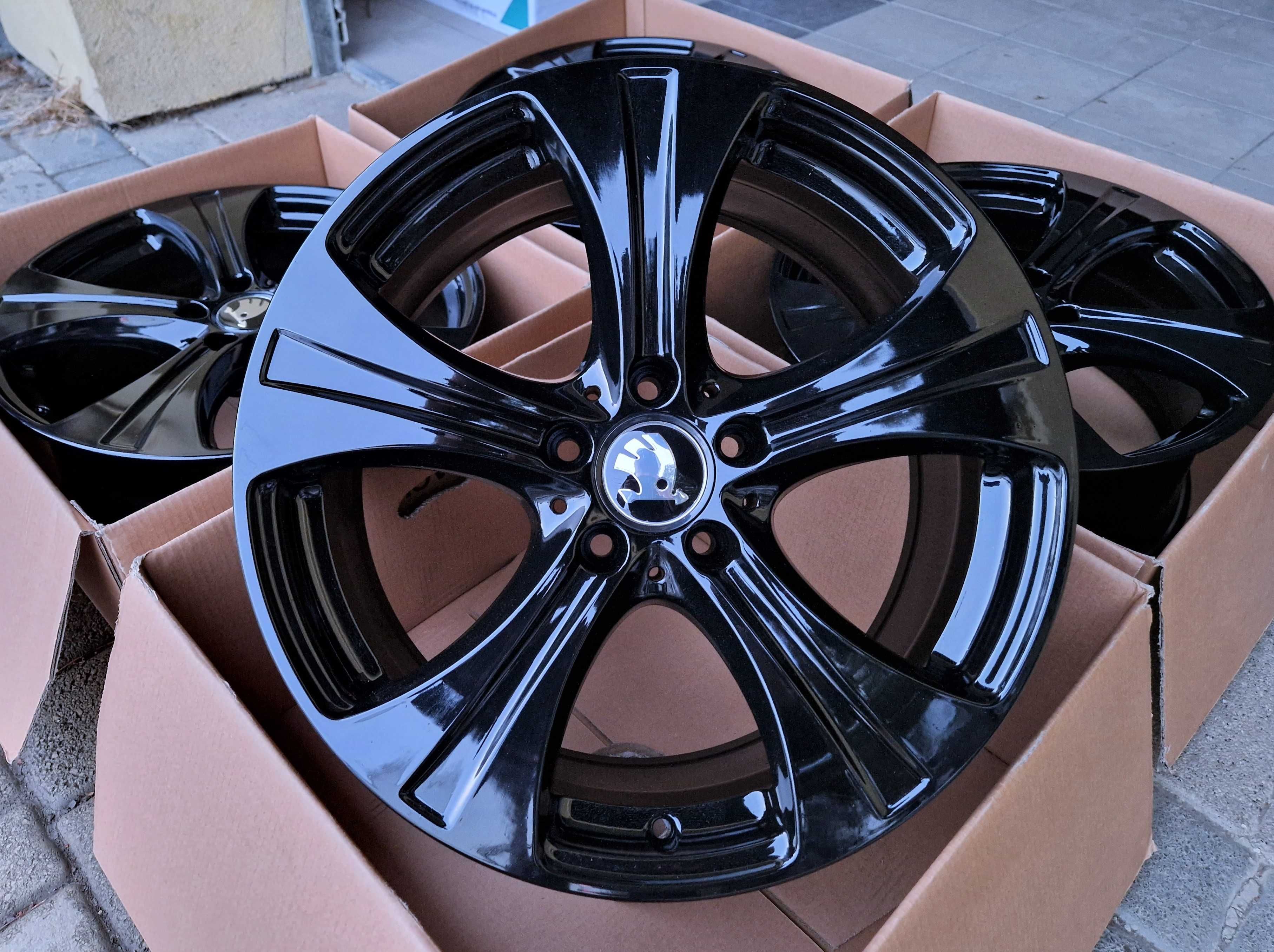 Alufelgi 18 5x112 Skoda Octavia Superb Kodiaq Karoq Czarne ! 630#