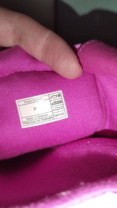 Продам чоботи Crocs розмір j6