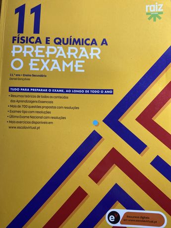 Livro Exame Fisico Quimica A 11 - Raiz Editora 2021