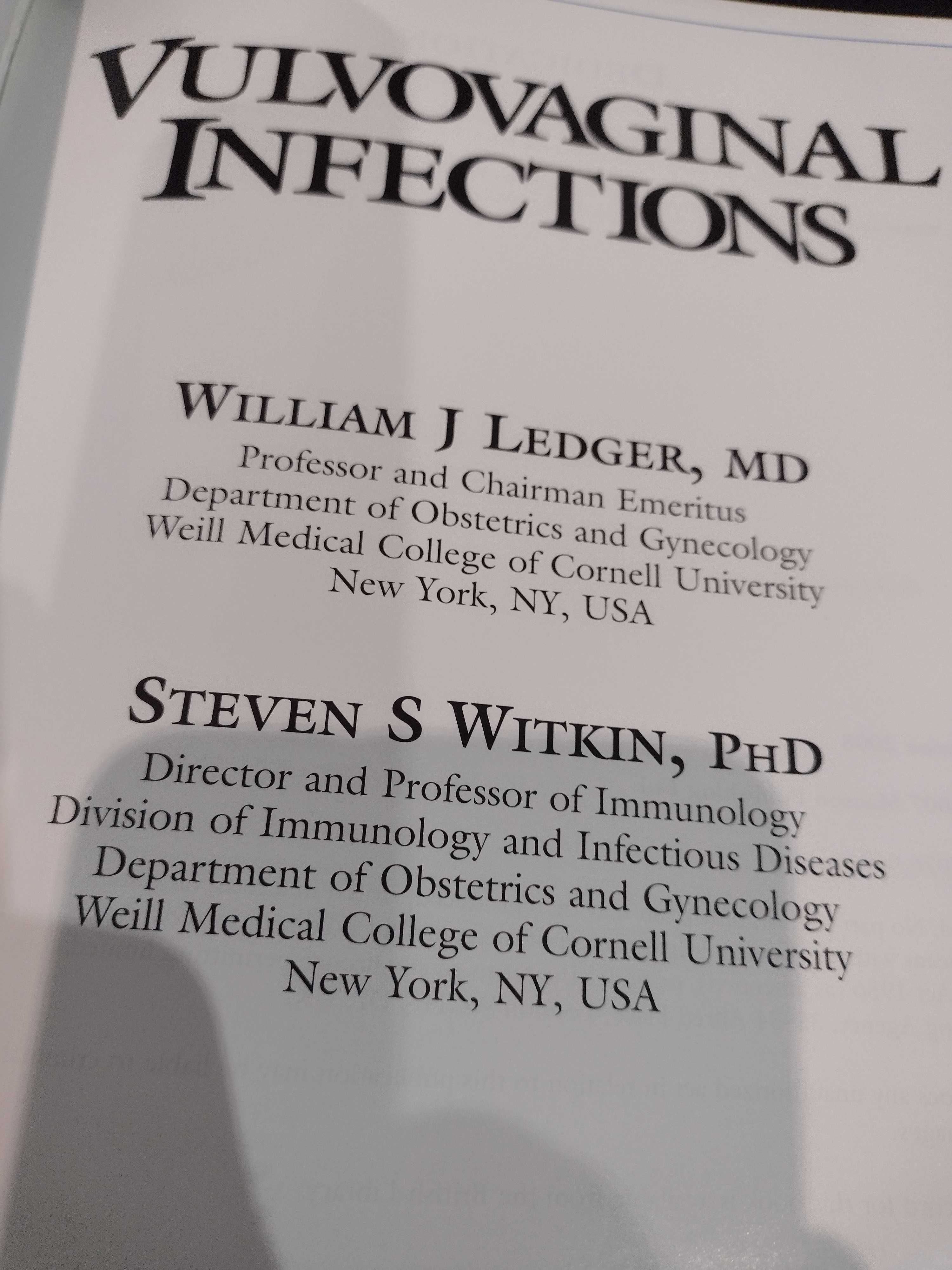 Vulvovaginal Infections - William J. Ledger / Steve S. Witkin
