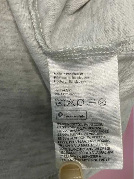 Sukienka H&M | Rozmiar 86 (12-18M) | Szara | Bawełna organiczna