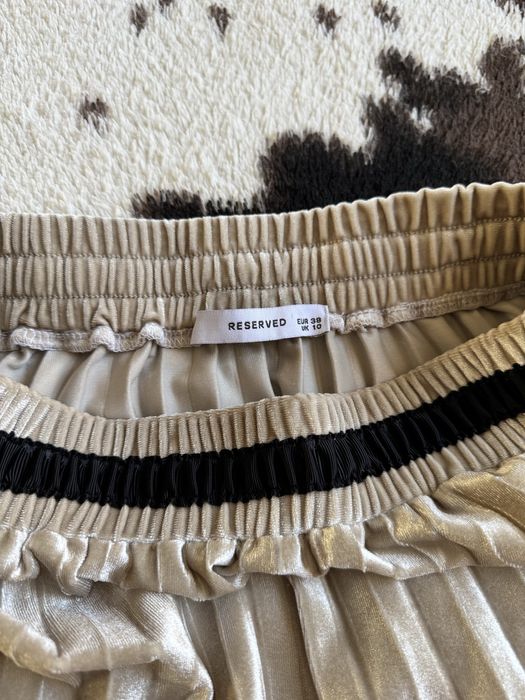 Юбка Reserved, велюровая плиссированная