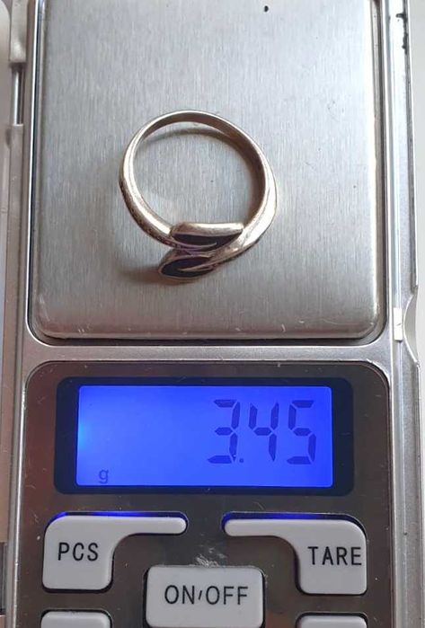 Pierscionek SREBRO 925, emalia i krysztaly