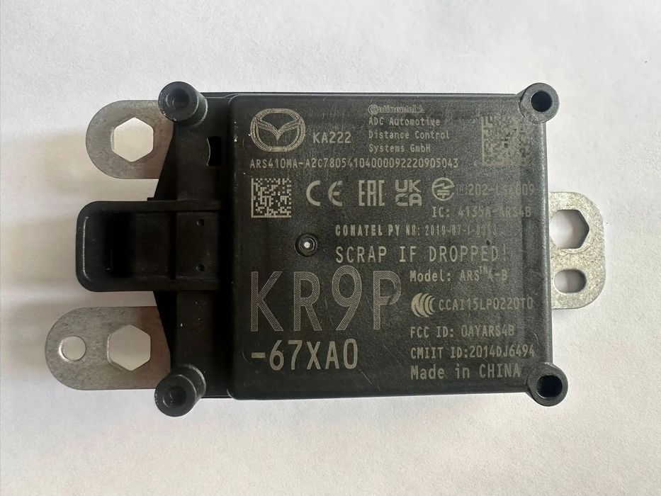 MAZDA 3 CX30 CX60 CX80 CX90 MX-30 Przedni RADAR Czujnik radarowy KR9P67XA0