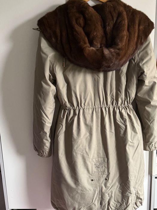 Парка Mehavelur з Норковими бортами та капюшоном! Люкс якість!