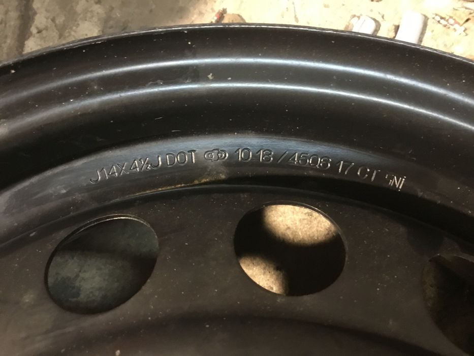 Felgi 14 Mitsubishi Space Star 4x100x56 ET46 4,5jx14 czujniki TPMS